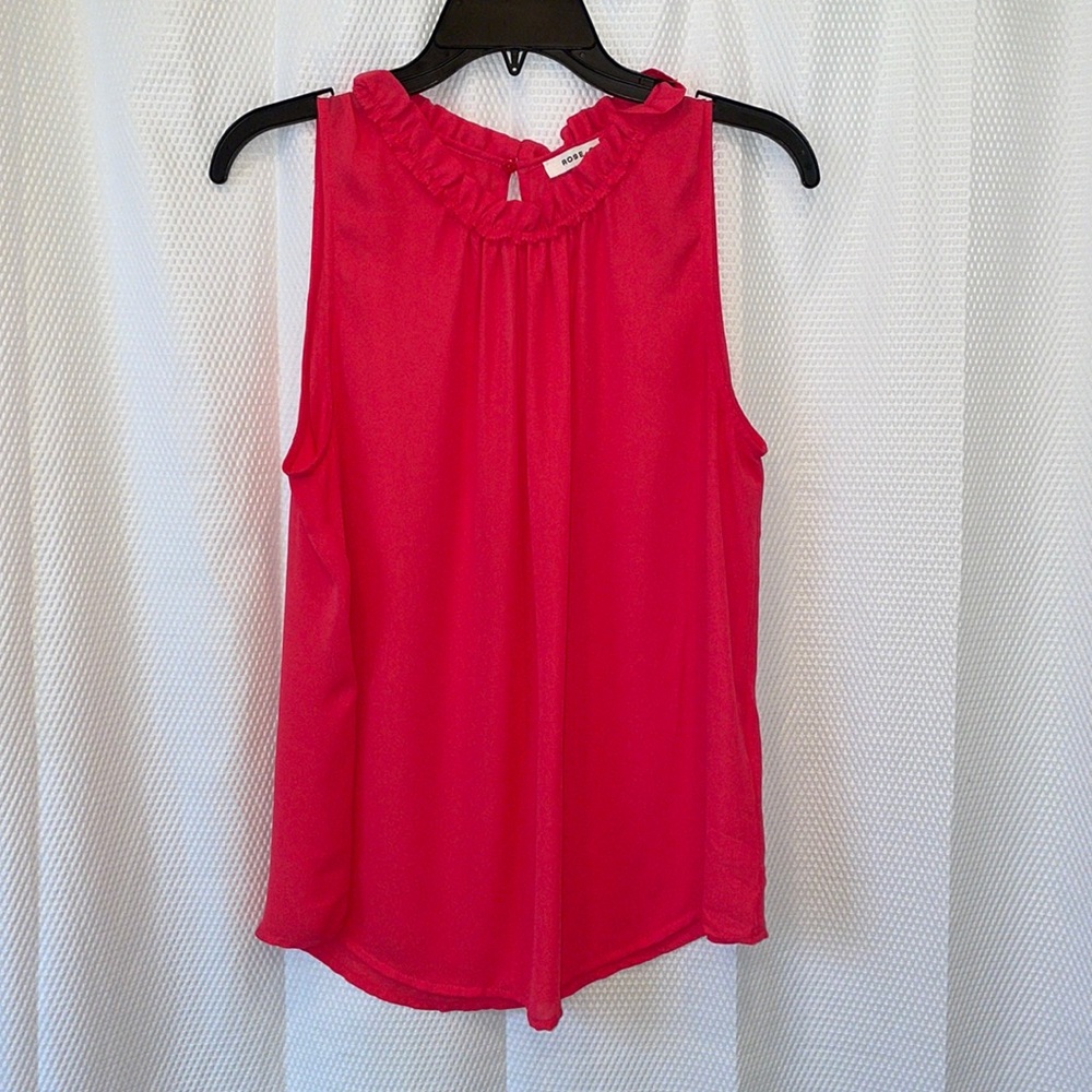 Rose + Olive pink sleeveless top size L